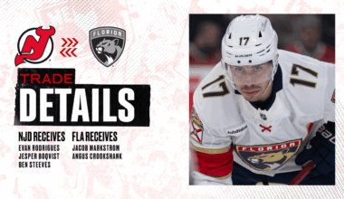 Devils Acquire Rodrigues, Boqvist and Steeves from Florida | RELEASE