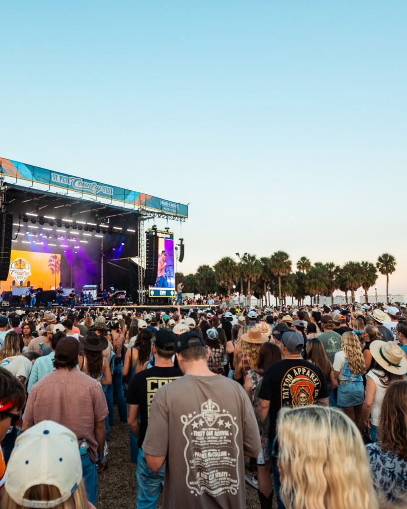 People at St. Pete Country Fest