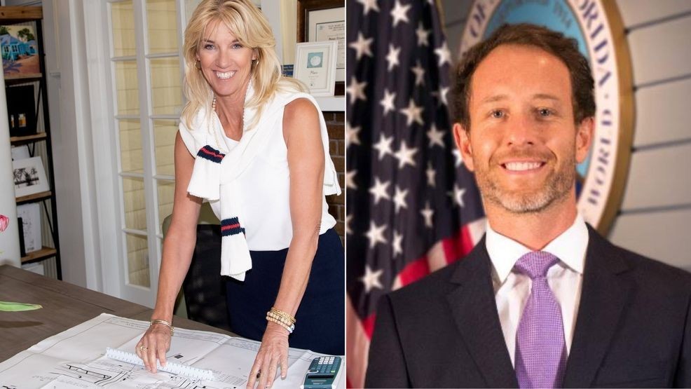 District 2 County Commission candidate Christopher "Doc" Collins has challenged the eligibility of candidate Susan O'Rourke. (Photos via Facebook)