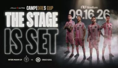 Inter Miami CF Set to Face Cruz Azul in the 2026 Michelob ULTRA Campeones Cup on Sept. 16