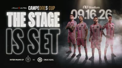 Inter Miami CF Set to Face Cruz Azul in the 2026 Michelob ULTRA Campeones Cup on Sept. 16