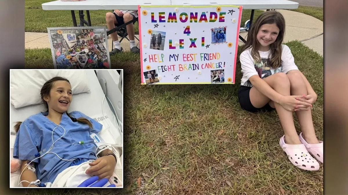 Tampa girl raises thousands through lemonade stand for best friend's cancer fight