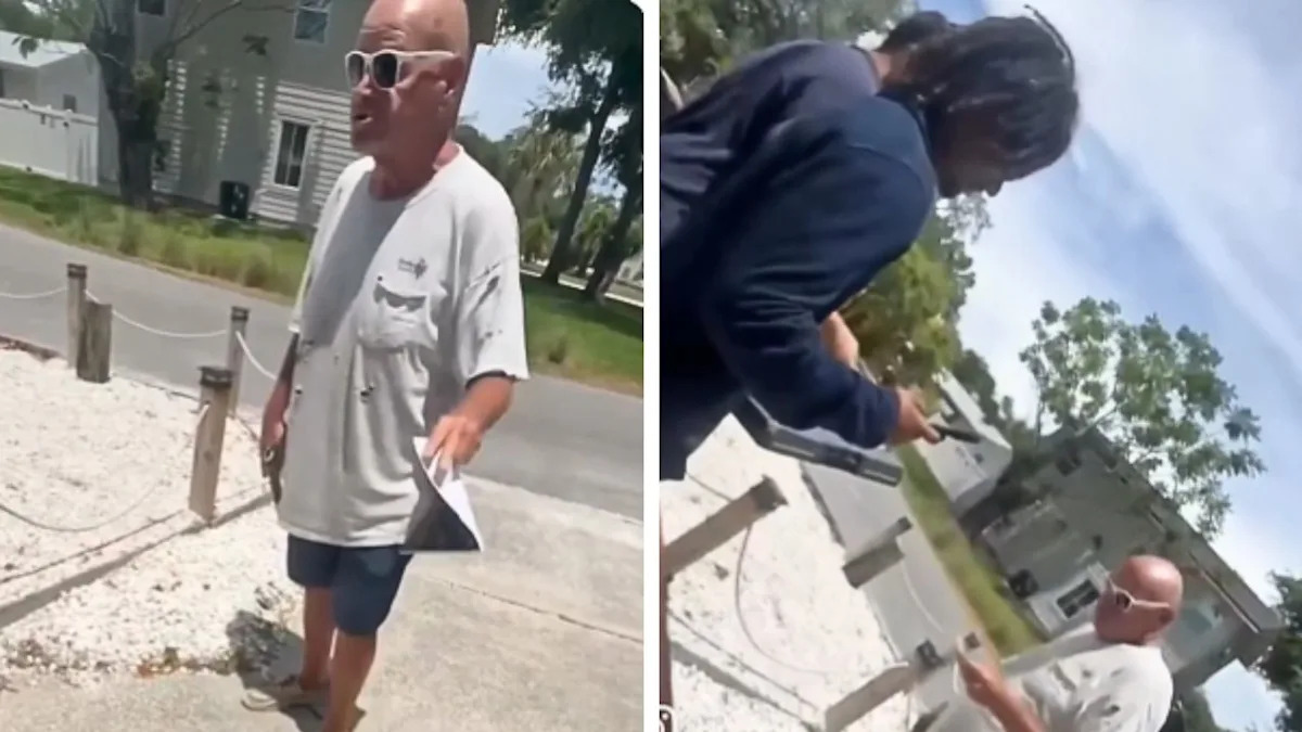 Video Shows an Armed Florida Man Confronting Three Young Men Who Were Promoting Their Car Detailing Business Door to Door