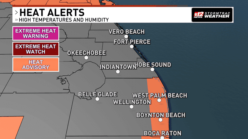 Heat advisory in effect as storms stay limited across South Florida. (WPEC)
