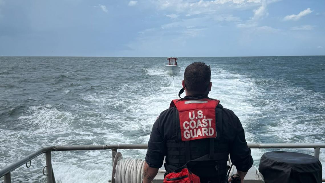 Mayport-based Coast Guard crew saves stranded boaters offshore before storms roll in