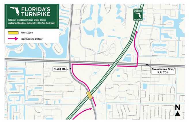 Florida's Turnpike detour. florida's turnpike detour.