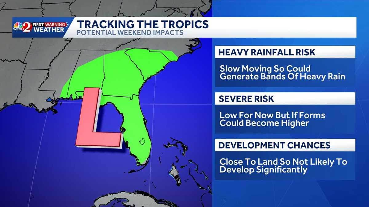 Area of interest in Gulf could bring heavy rain to Central Florida