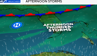 Expect showers and storms in South Florida for Sunday afternoon