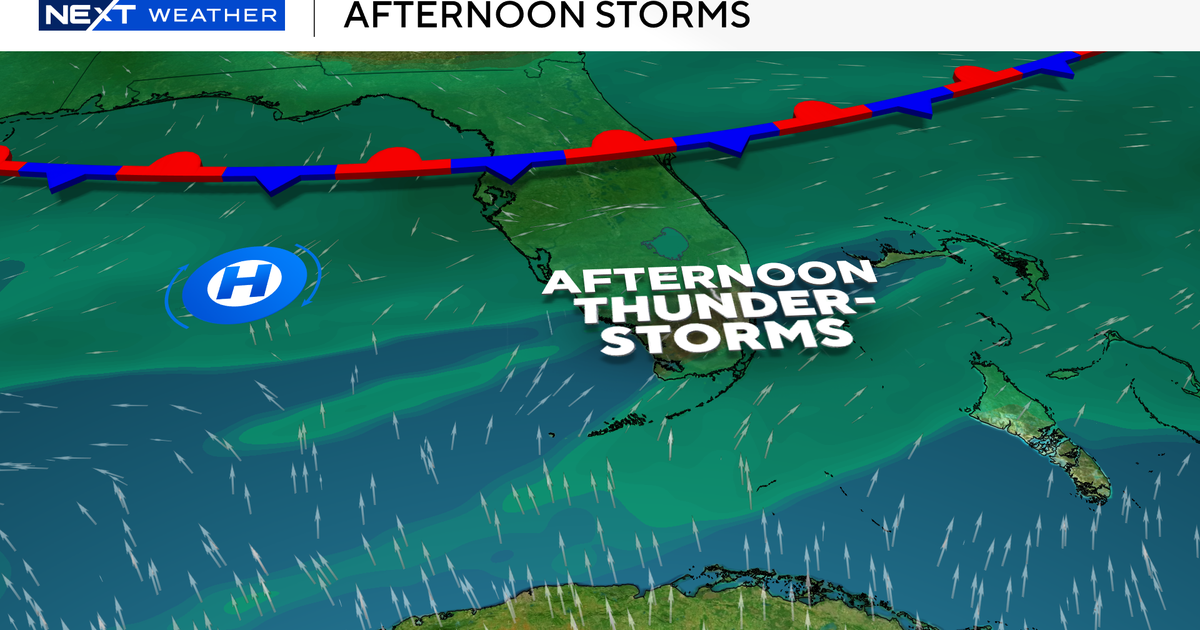 Expect showers and storms in South Florida for Sunday afternoon