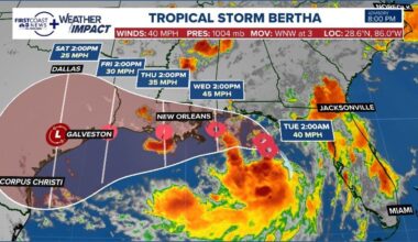 Tropical Storm Bertha forms in the Gulf | Where it's going and what it means for Florida
