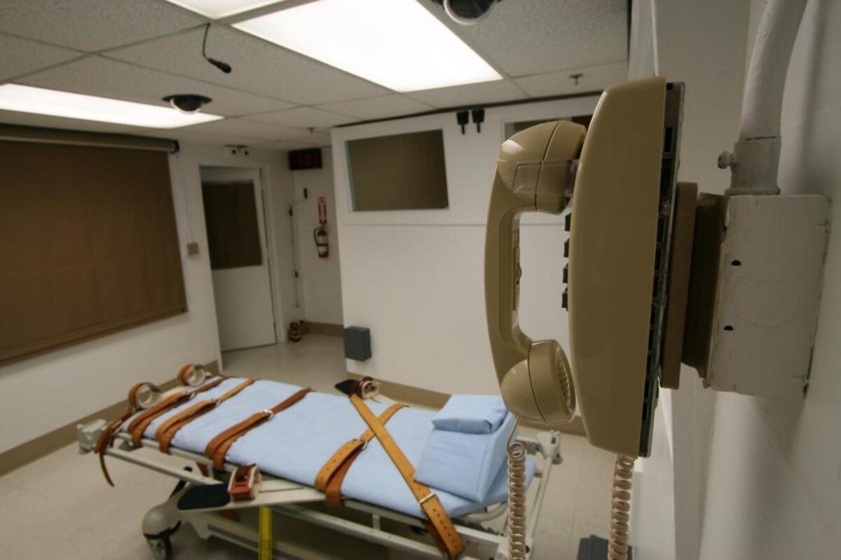 The death chamber at the Florida State Prison.