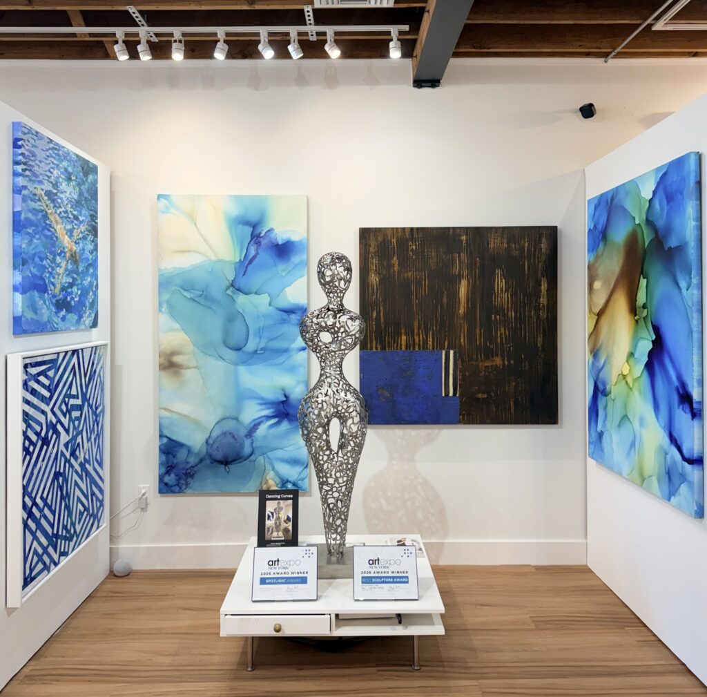 The interior of a gallery