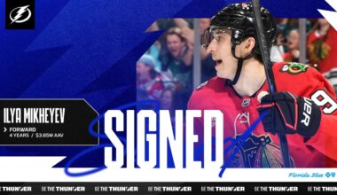 Lightning sign forward Ilya Mikheyev to four-year contract