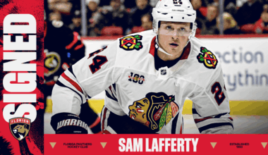 Florida Panthers Agree to Terms with Forward Sam Lafferty on a One-Year, Two-Way Contract