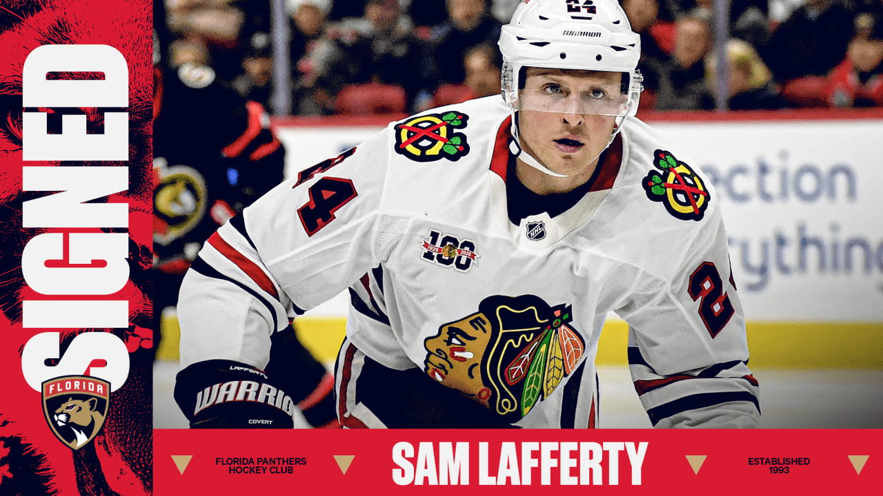 Florida Panthers Agree to Terms with Forward Sam Lafferty on a One-Year, Two-Way Contract
