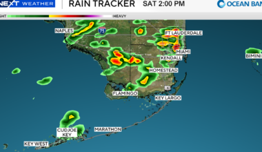 Increasing showers and storms this weekend in the Florida Peninsula