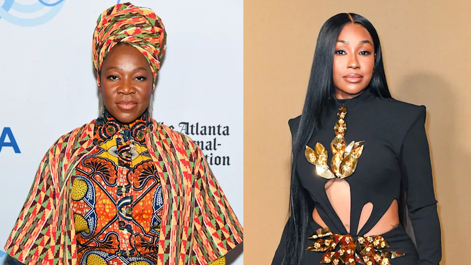 ATLANTA, GEORGIA - SEPTEMBER 17: India Arie attends Jimmy Carter 100: A Celebration in Song at The Fox Theatre on September 17, 2024 in Atlanta, Georgia.
LOS ANGELES, CALIFORNIA - JUNE 28: Yung Miami poses in the 2026 BET Awards Press Room at Peacock Theater on June 28, 2026 in Los Angeles, California.
