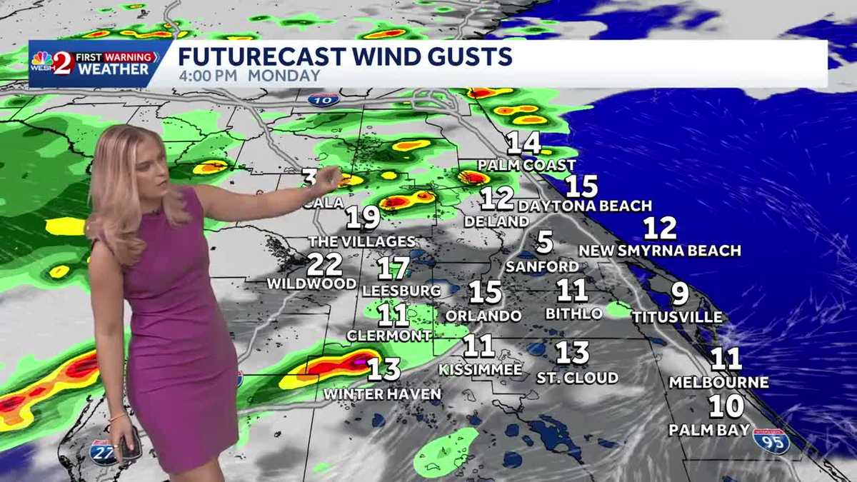 Storms roll in this afternoon across Central Florida| July 13th forecast