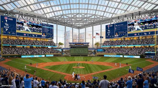 Renderings show inside proposed Tampa Bay Rays stadium inside the tampa bay rays' new stadium | see renderings