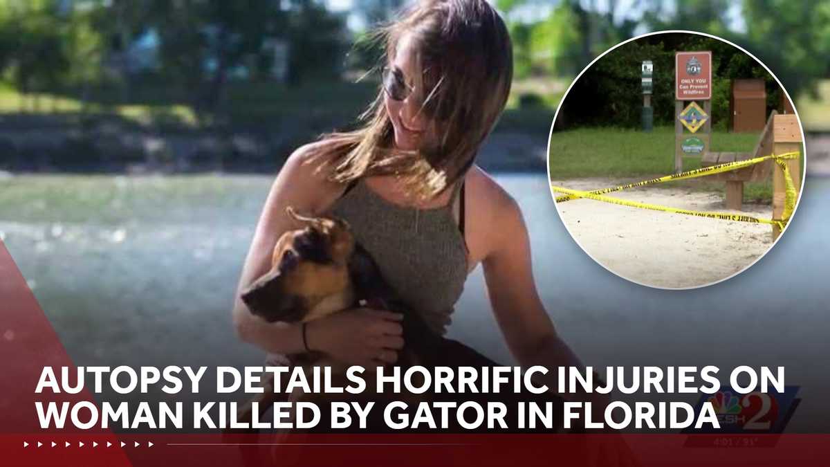 Autopsy details horrific injuries in gator mauling in Florida