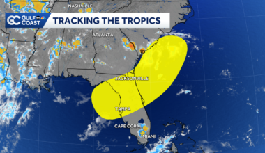 Tracking two areas of interest; Low odds for development near Florida