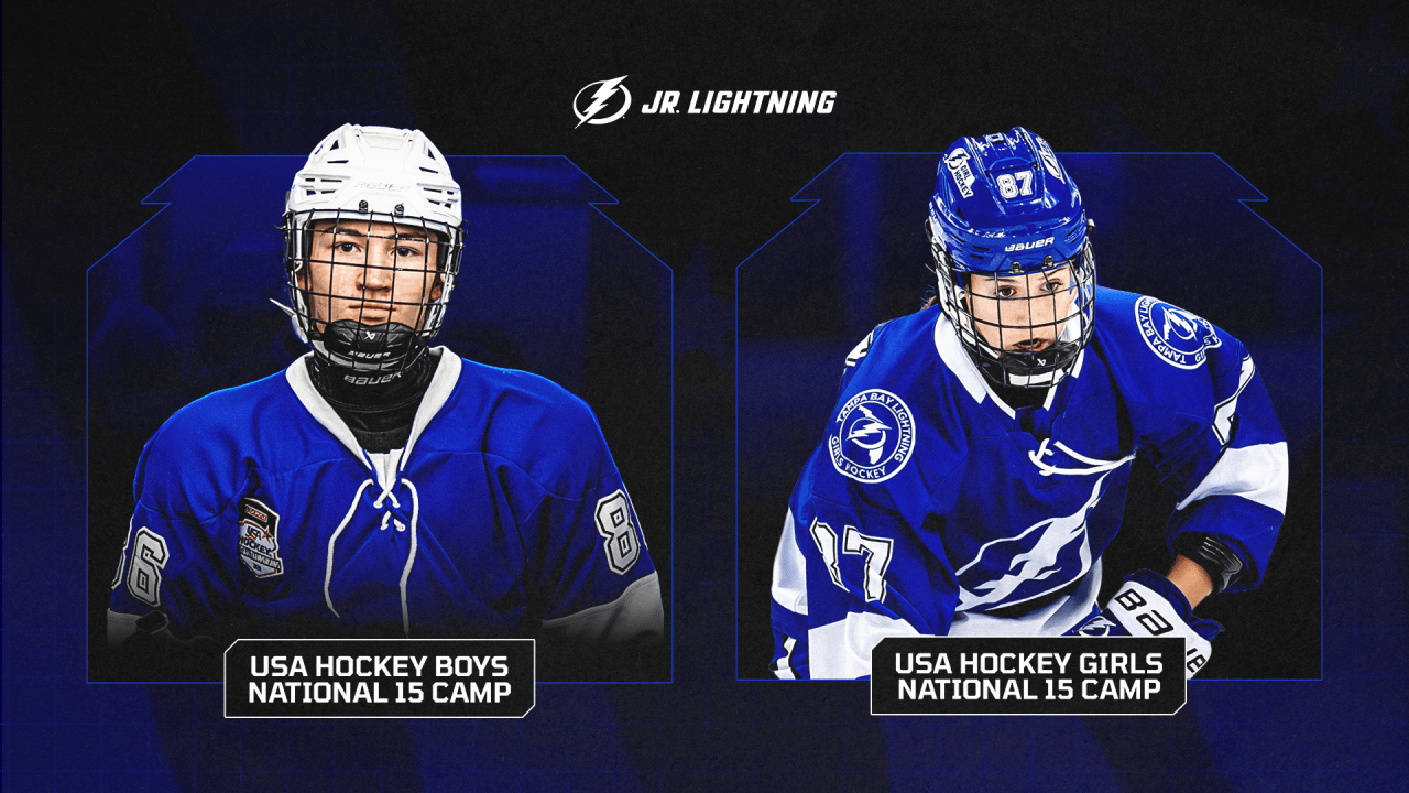 Jr. Lightning players Kimmel, LaBella represent Tampa at national USA Hockey camps