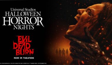 First introduced in 1981, the "Evil Dead" franchise consistently centers on the Book of the Dead, an ancient text that unleashes supernatural parasitic demons who possess and twist their victims into Deadites. (Photo Courtesy: Universal Orlando)