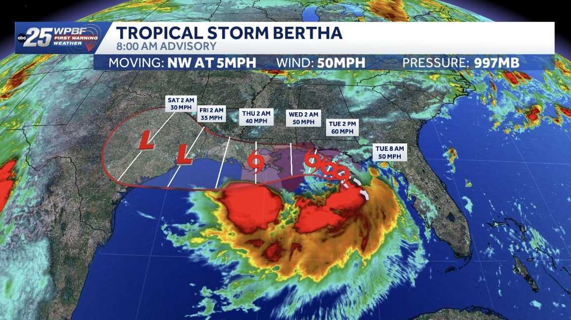 Tropical Storm Bertha 2026