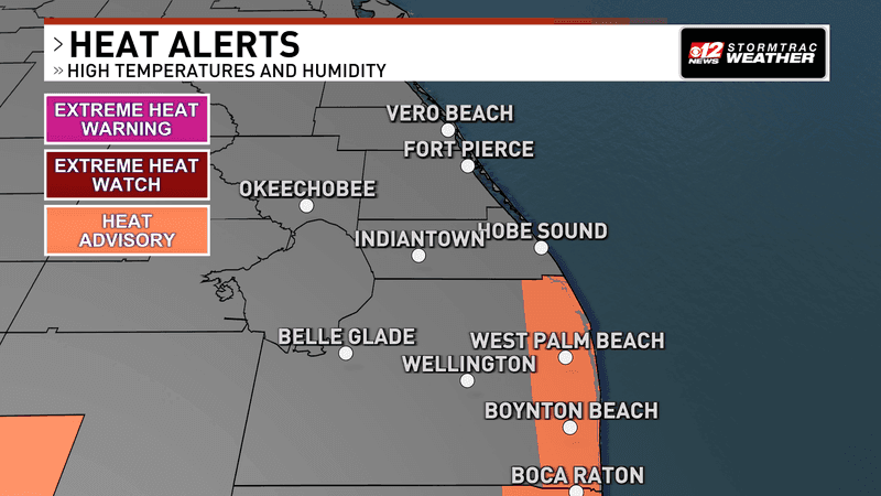 Heat and strong thunderstorms expected across South Florida this afternoon. (WPEC)