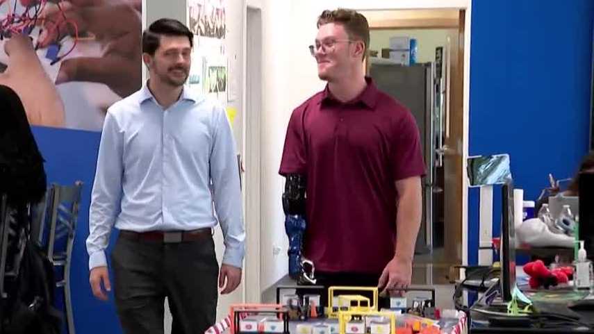 Boy with 'Iron Man' arm to future engineer: Alex Pring returns to UCF, chasing new dreams