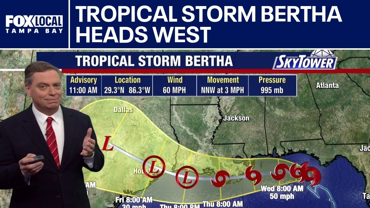 Tropical Storm Bertha heads toward Louisiana