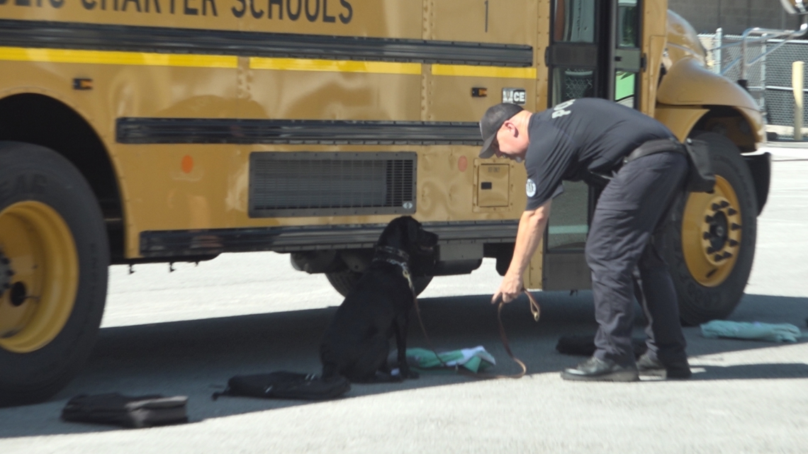 DCPS K-9 teams train for new year with focus on searches, missing students and evidence recovery