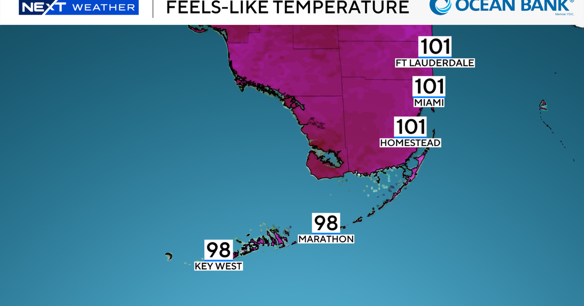 Some morning pop-up showers in South Florida Saturday morning, but mostly hot and humid