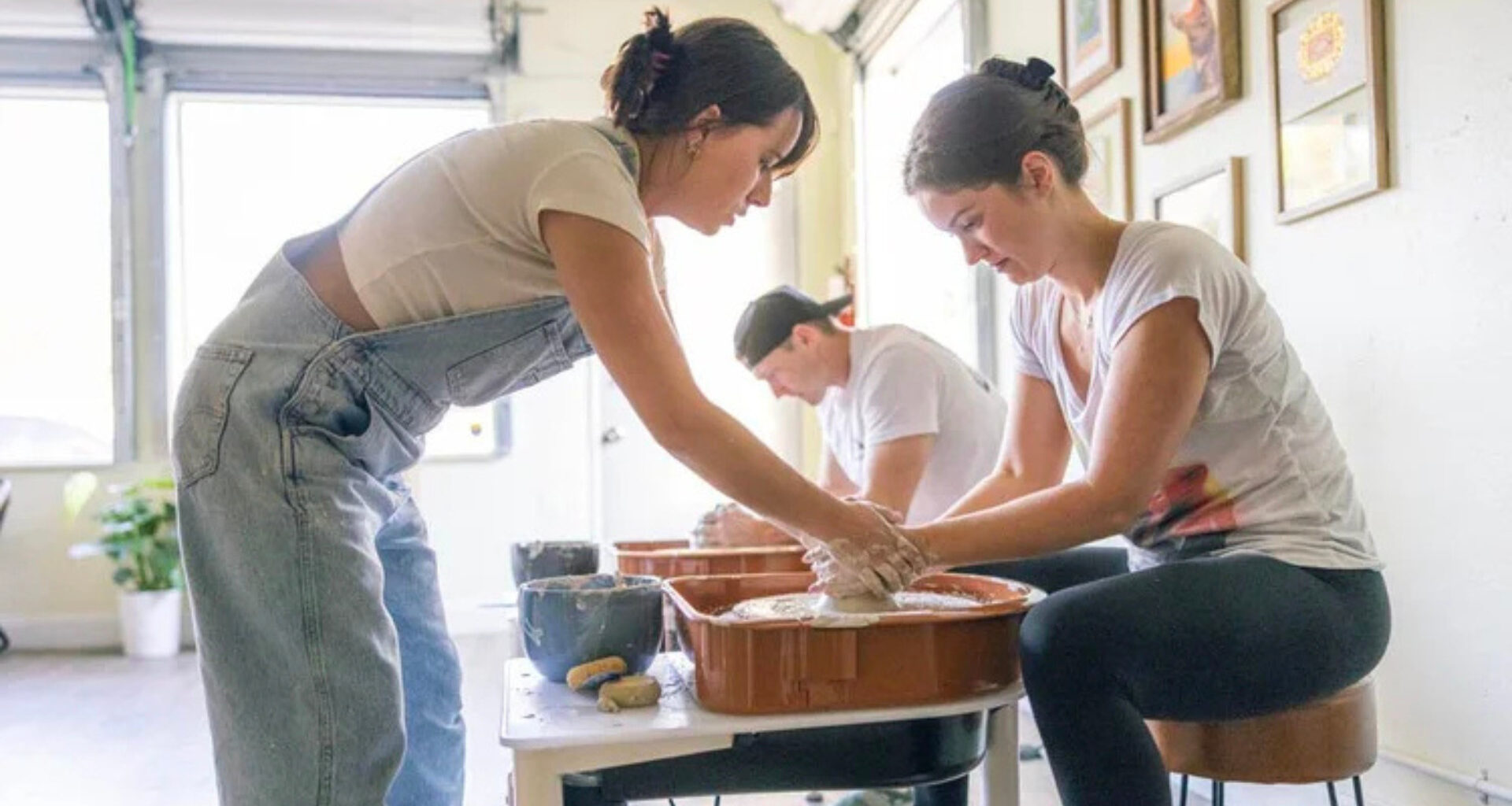 People at a ceramics studio