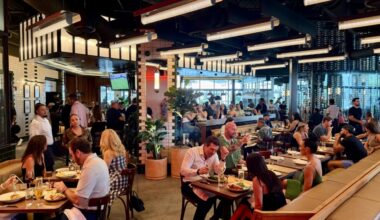 The interior of Forbici in St. Pete
