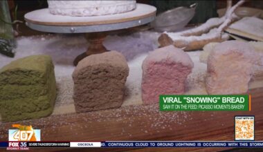 Trying Picasso Moments Bakery's viral snowing cream cheese bread