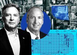 Witkoff CEO Steven Witkoff, Monroe Capital CEO Theodore Koenig and 700 North Miami Avenue in Miami (Google Maps, Witkoff, Monroe Capital, Kobi Karp)