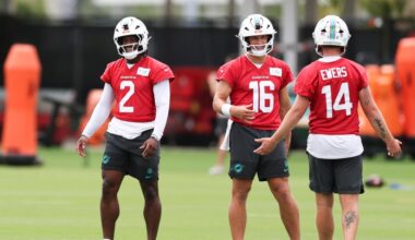 Miami Dolphins training camp battles 2026: What’s most interesting?