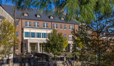 Hodge Hall and a Western Bridge