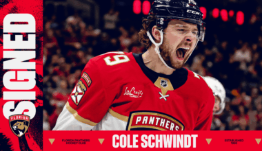 Florida Panthers Agree to Terms with Forward Cole Schwindt on a Two-Year Contract