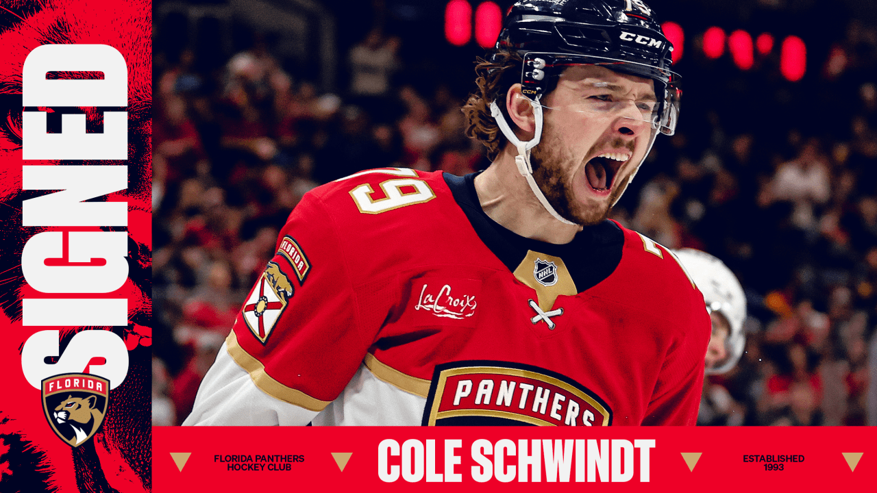 Florida Panthers Agree to Terms with Forward Cole Schwindt on a Two-Year Contract