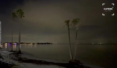 Tampa Bay Coastline Ignites as Spectacular Lightning Storm Lights Up the Night Sky