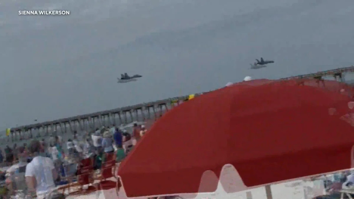 Navy's Blue Angels investigate after video shows low flyover at Florida beach