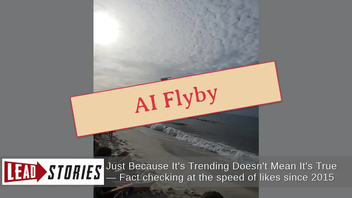 Fact Check: FAKE Image Shows Blue Angels Flyover On Florida Beach -- Digitally Fabricated Photo