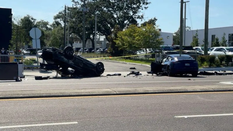Tesla driver arrested, went over 100 mph in Tampa crash that killed Volkswagen driver: police