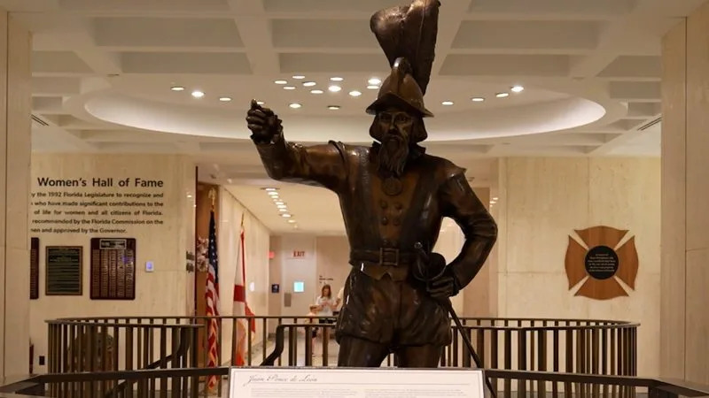 DeSantis unveils statue of Spanish explorer who gave Florida its name