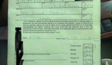 Proposed class action alleges Tampa towing company improperly charged $250 lien release fee