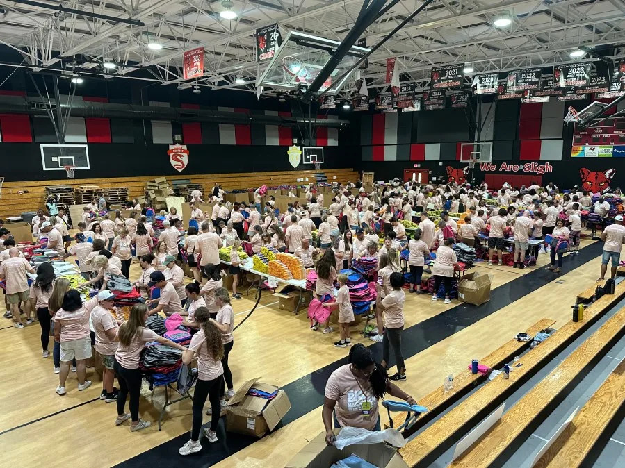 Annual ‘Backpack Build’ prepares 30,000 backpacks for Tampa Bay students