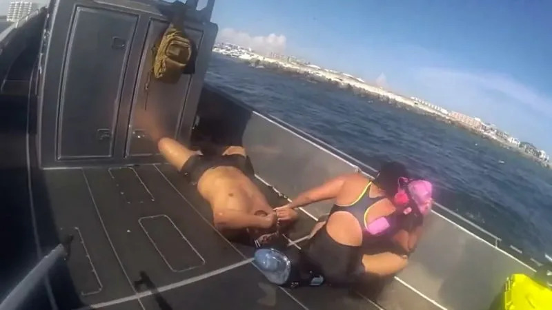 WATCH: Snorkelers rescued from Florida waters after being caught in rip current