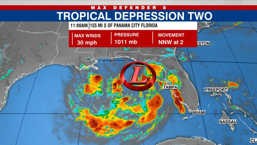 Tropical Depression Two forms off Florida coast: NHC